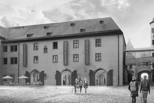 04/2018 - Unser Entwurf für die Generalsanierung der Festung Marienberg zu einem staatlichen Museum für Kunst- und Kulturgeschichte in Würzburg wurde mit einem 4. Preis prämiert.